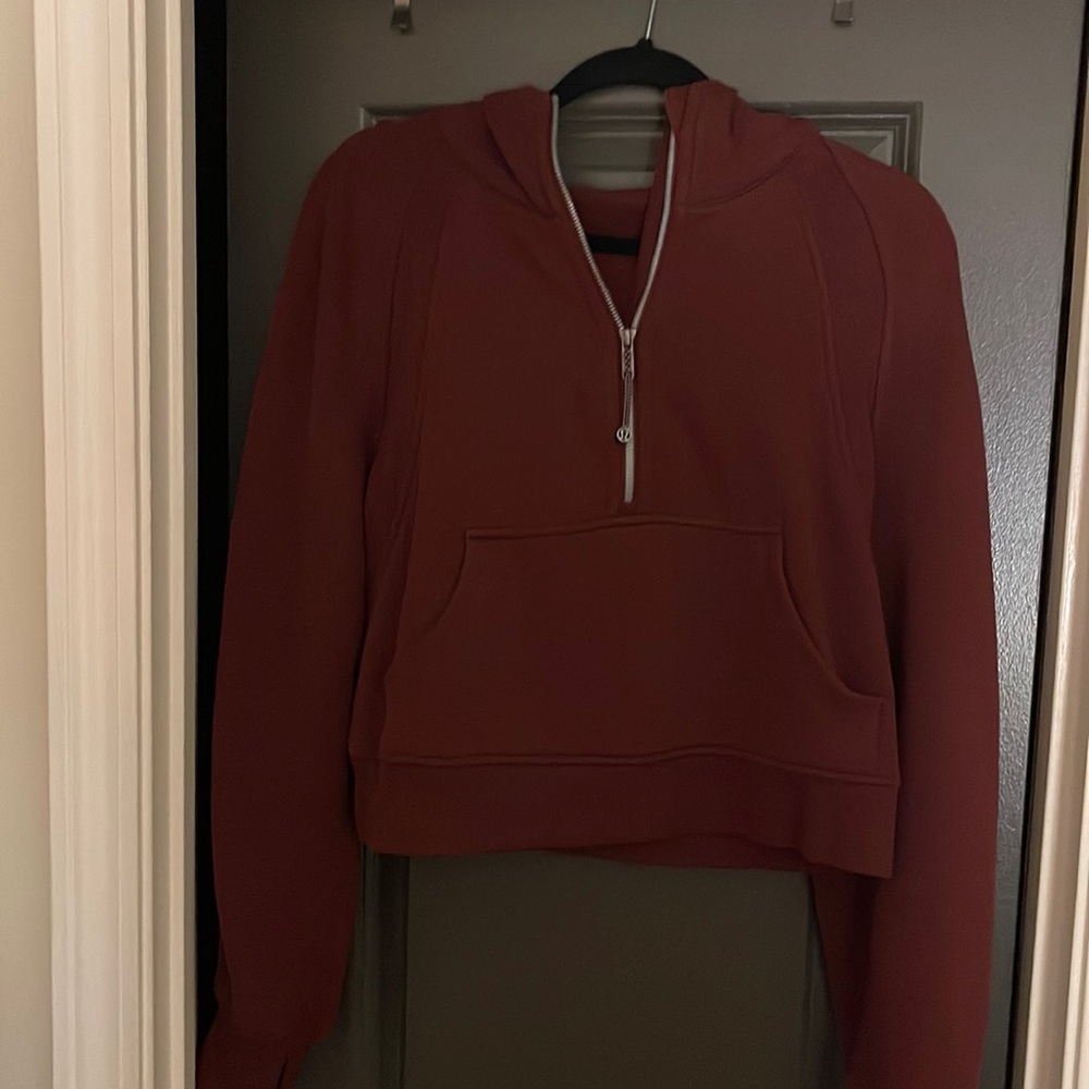 Lulu Lemon Scuba Half Zip Hoodie cropped